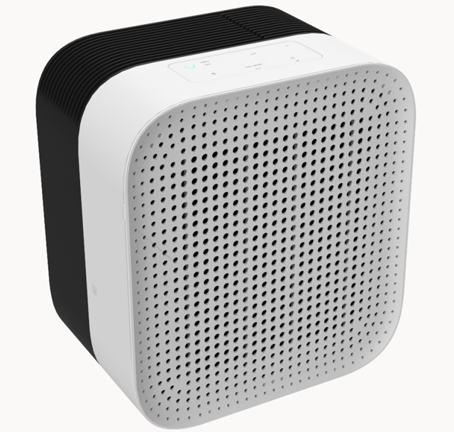 A black and white square speakerAI-generated content may be incorrect.