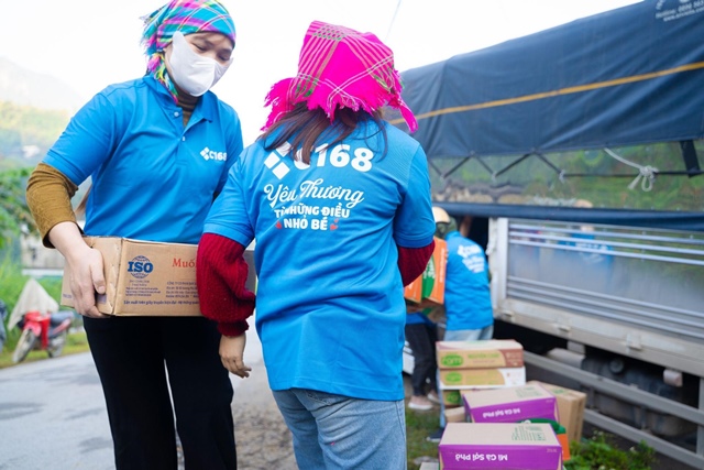 Những bước chân C168 viết tiếp câu chuyện nhân ái và tình yêu thương lan tỏa