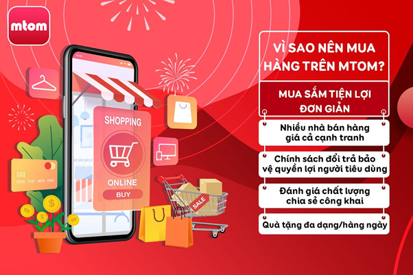 Shop Thương gia Thị trường (mTom) - Sàn TMĐT hoàn toàn miễn phí, vận chuyển